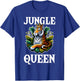 Jungle Queen Wild Animal Lover Wildlife Nature Graphic T-Shirt - T-Shirt | Royal
