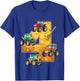 Kids I'm This Many Tractors Old 4th Birthday 4 Year Old Tractor T-Shirt - T-Shirt | Royal