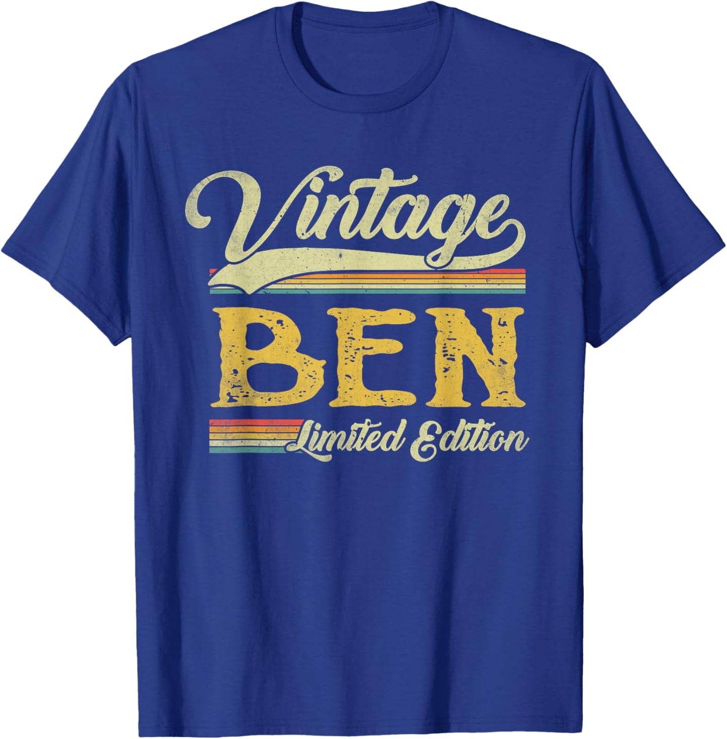 Vintage Ben Name Saying Gifts For Ben Birthday T-Shirt - T-Shirt | Royal