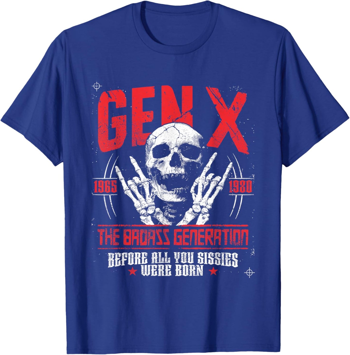 Gen X Badass Generation Punk Rock Sull Spruch T-Shirt - T-Shirt | Royal