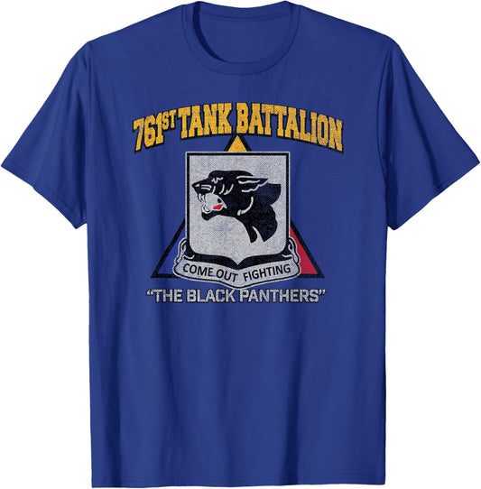 American Marauder: 761st Tank Battalion WWII Black Panthers T-Shirt - T-Shirt | Royal