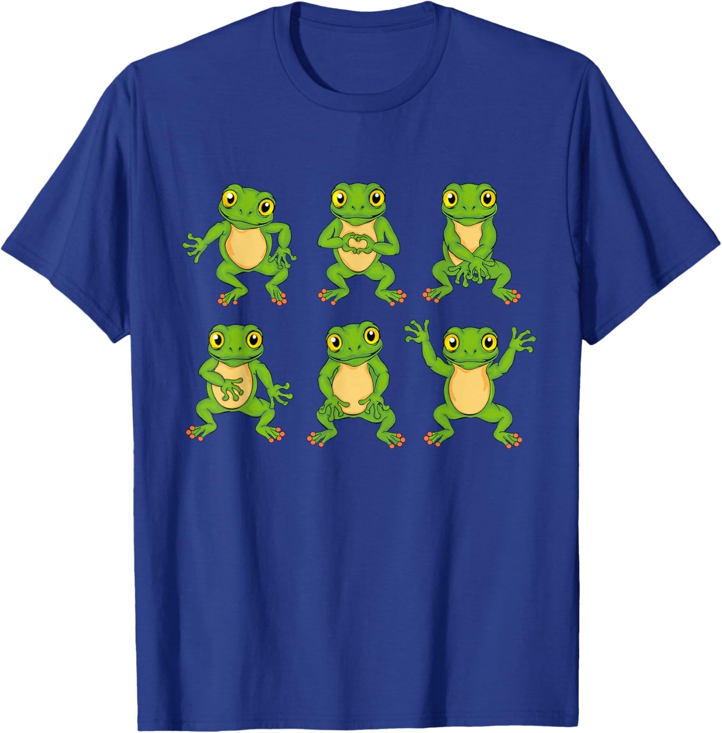 Frog Lovers Children Cute Dancing Frogs T-Shirt - T-Shirt | Royal
