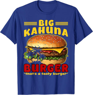 Retro Burger Kingpin Tasty Grill Graphic Cool Food T-Shirt - T-Shirt | Royal