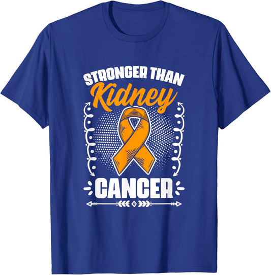 Orange Ribbon Support Kidney Cancer Survivor T-Shirt - T-Shirt | Royal
