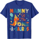 Nanny Of The One-A-Saurus 2Nd Birthday Dinosaur Party T-Shirt - T-Shirt | Royal