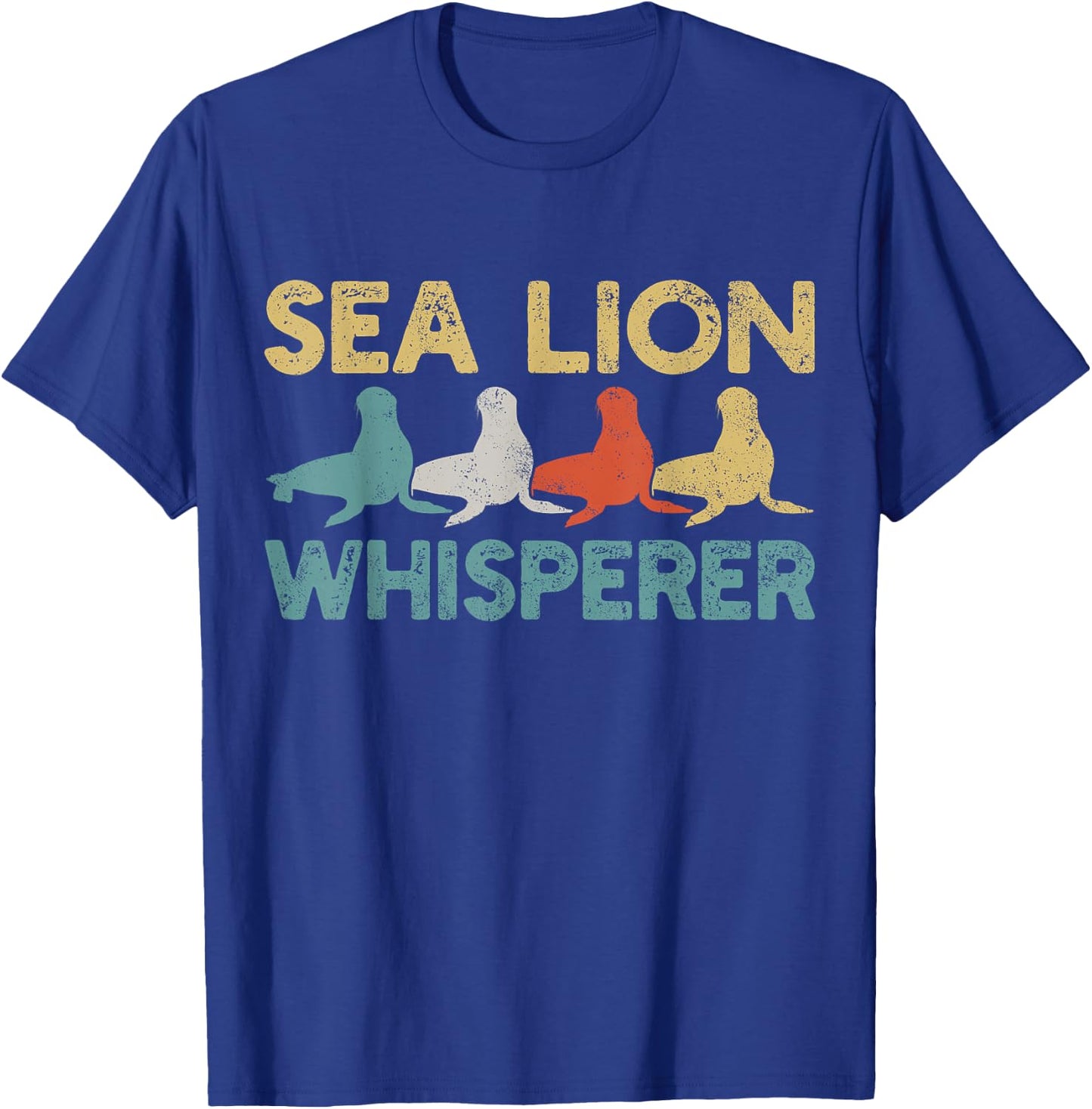Sea Lion Retro T-Shirt - T-Shirt | Royal