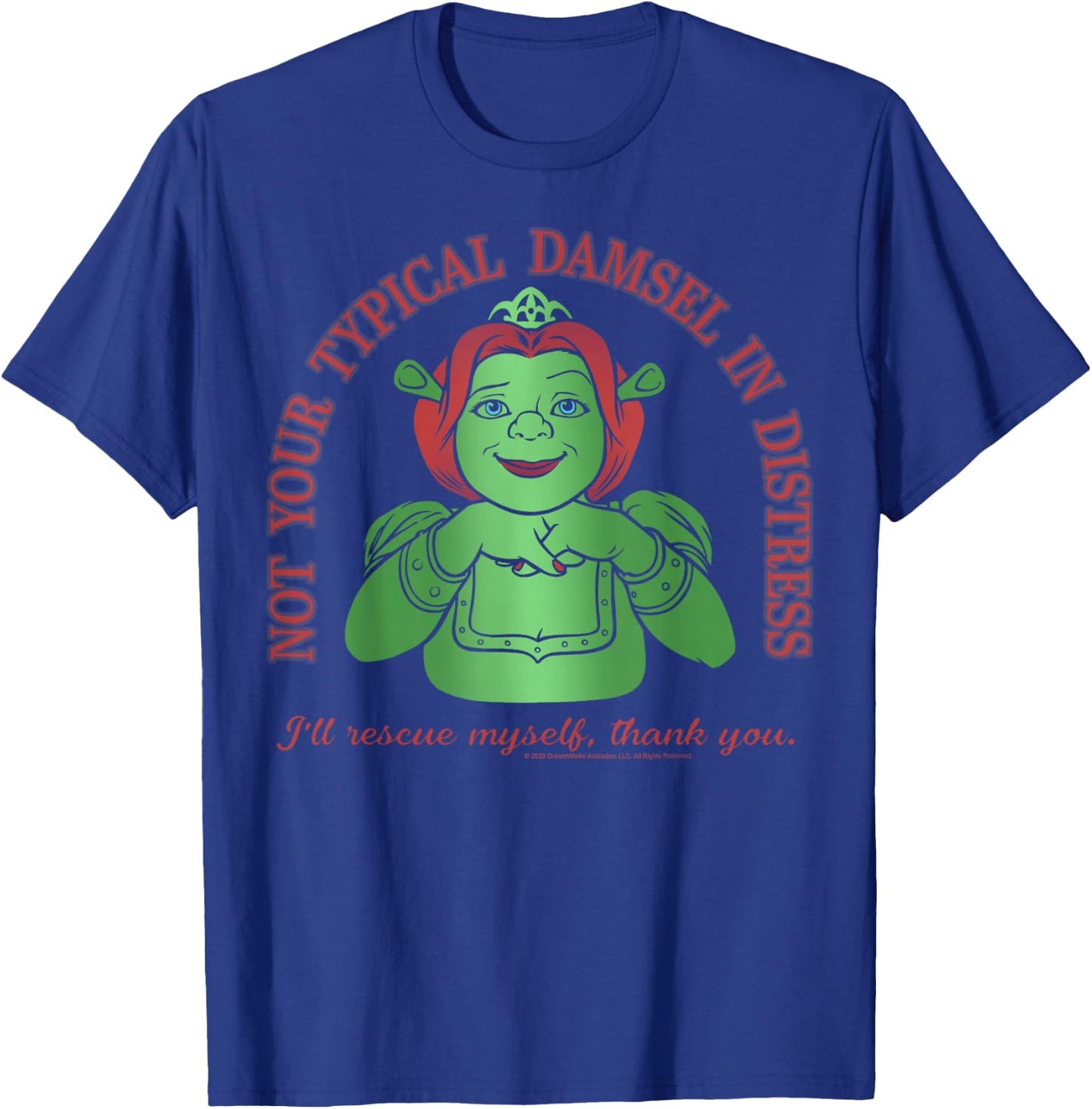 Shrek Fiona Not Your Typical Damsel in Distress T-Shirt - T-Shirt | Royal
