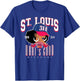 314 Area Code St. Louis Missouri Flag Afro Puff for Shawty T-Shirt - T-Shirt | Royal