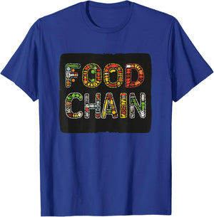 Awesome Food Chain Costume for Boys and Girls T-Shirt - T-Shirt | Royal