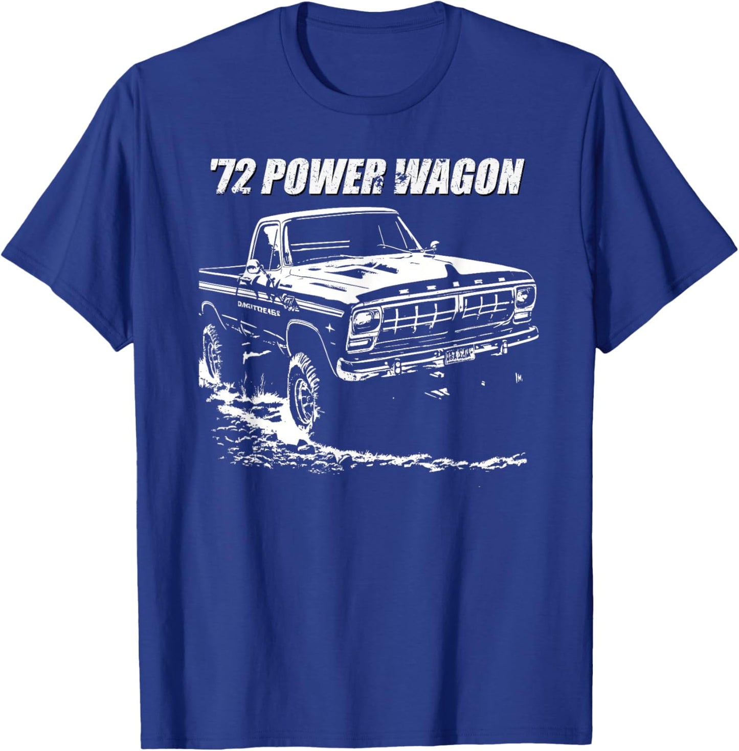 1972 Power Wagon Graphic T-Shirt - T-Shirt | Royal