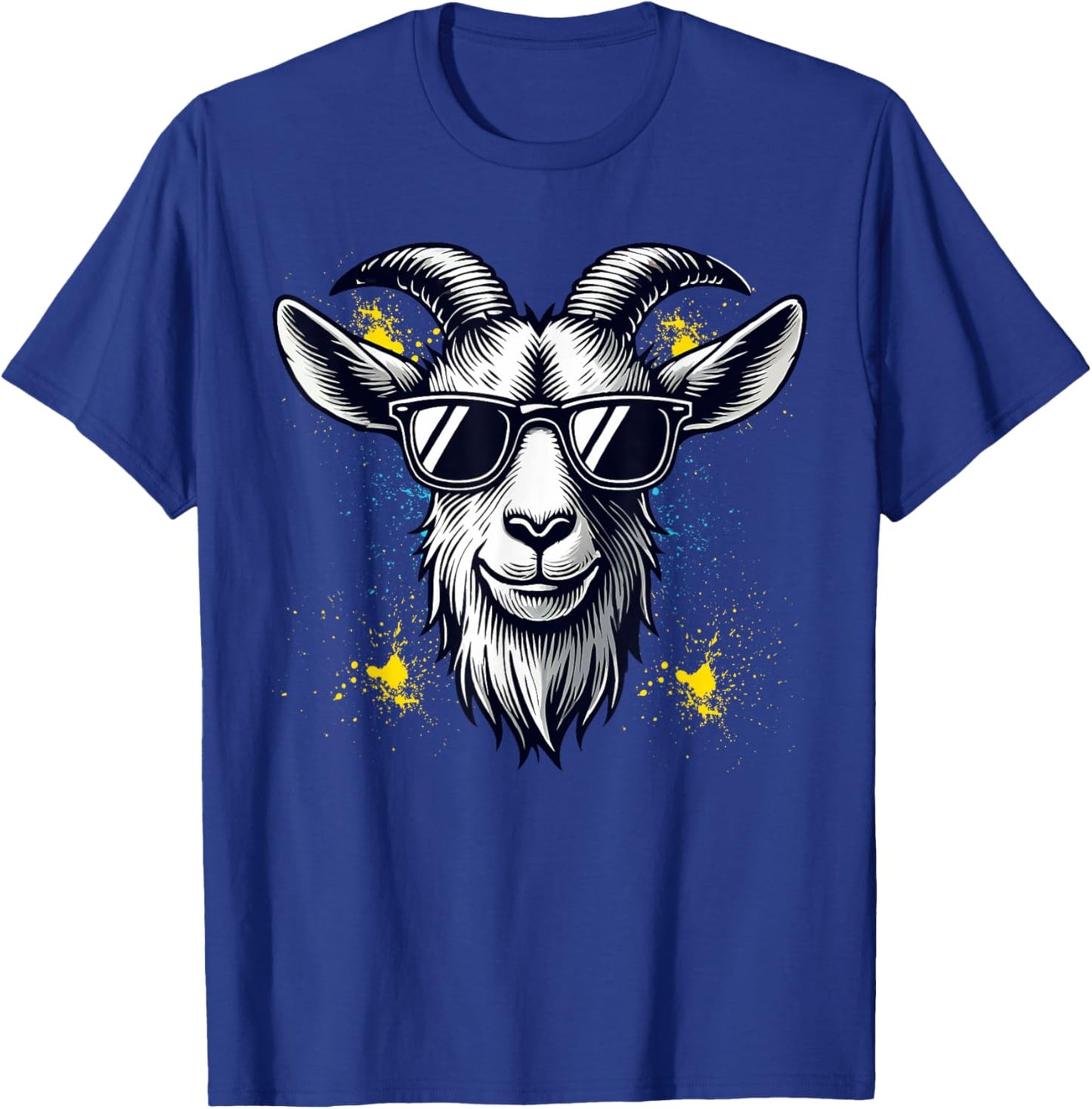 Goat Sunglasses Graphic T-Shirt - T-Shirt | Royal