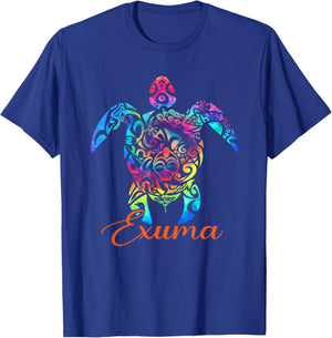 Exuma Bahamas Sea Turtle Family Vacation Summer Beach 2025 Men Women Kids T-Shirt - T-Shirt | Royal