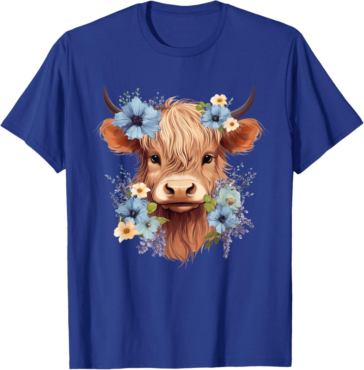 Cow, Scottish Highland Cow, Western Wear, Highland Cow , Small, Black T-Shirt - T-Shirt | Royal