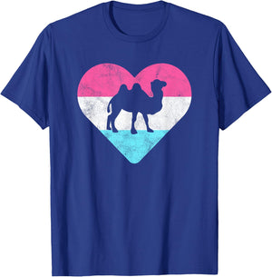 Retro Vintage Camel Gift or Girls T-Shirt - T-Shirt | Royal