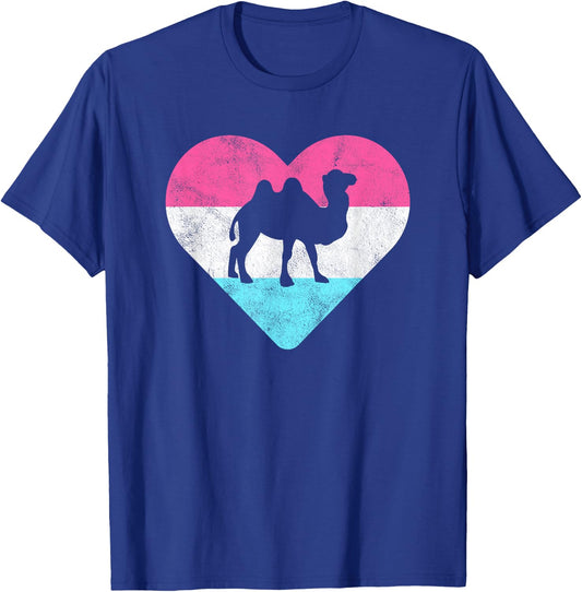 Retro Vintage Camel Gift or Girls T-Shirt - T-Shirt | Royal