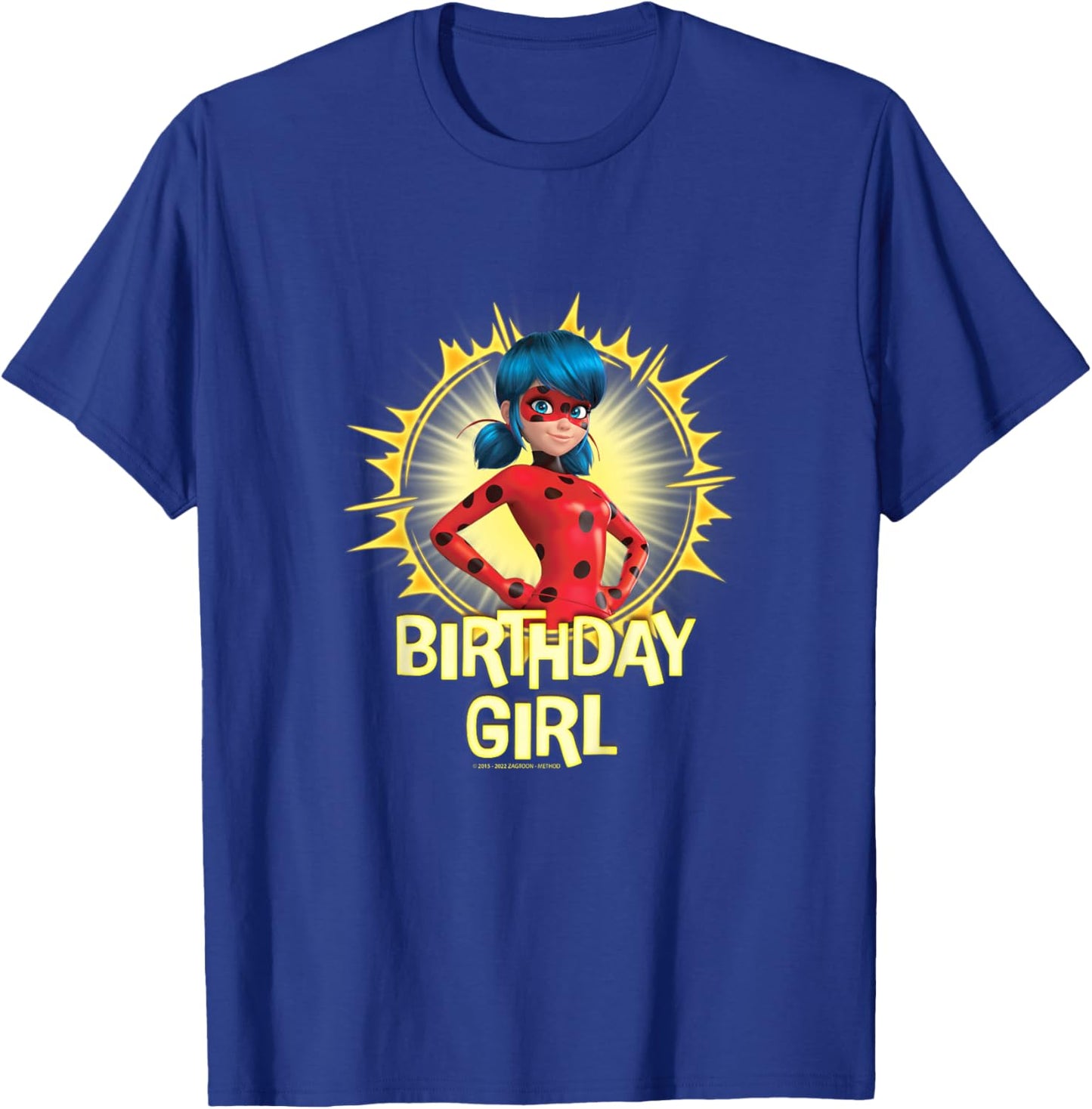 Kids Miraculous Lady Bug - Birthday Girl T-Shirt - T-Shirt | Royal