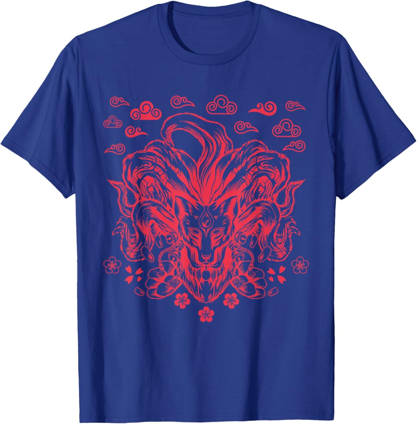 Japanese Anime Nine Tails Fox T-Shirt - T-Shirt | Royal