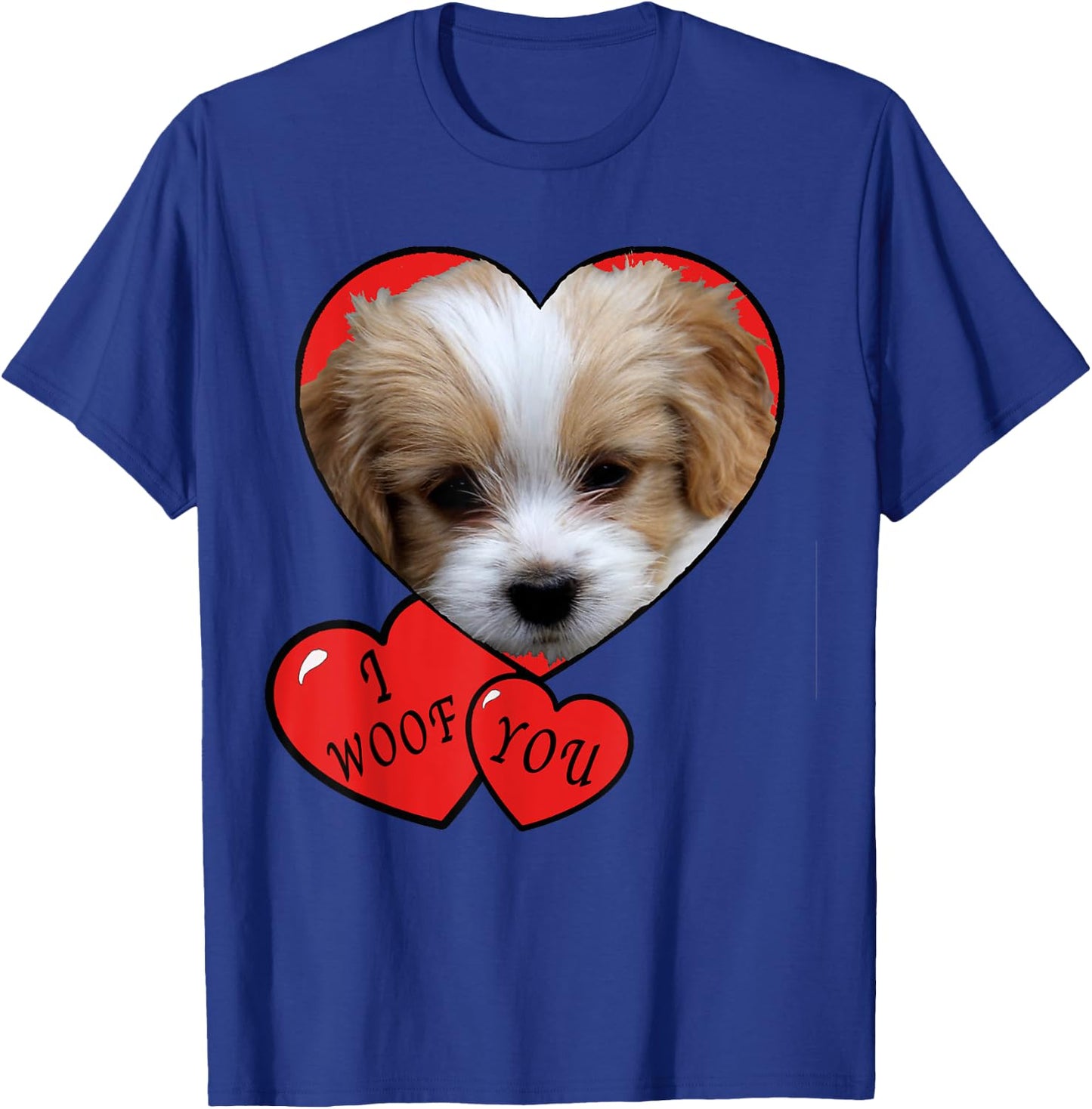 Puppy for Kids, I Woof You Cute I love puppies T-Shirt - T-Shirt | Royal