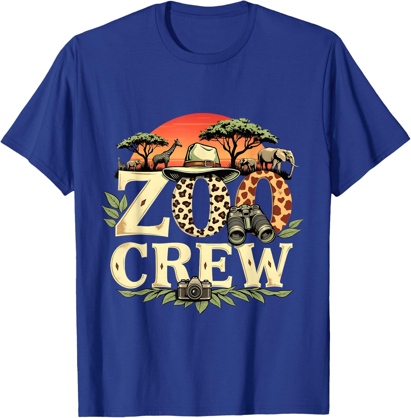 Zoo Crew Safari Animals Wildlife Animal Wild Field Trip T-Shirt - T-Shirt | Royal