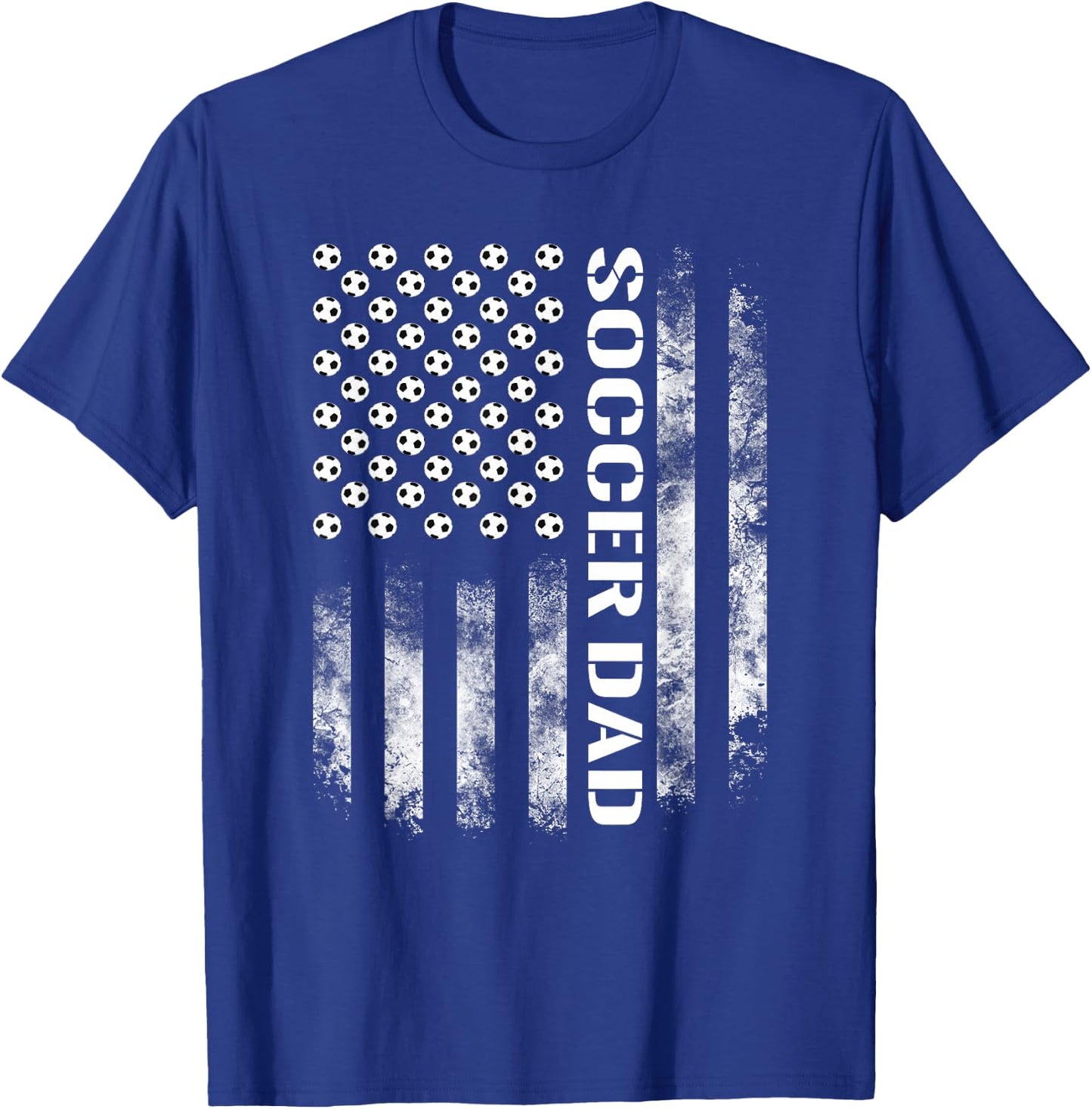 Soccer Dad Funny USA Flag T-Shirt - T-Shirt | Royal