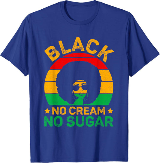 Black No Cream No Sugar T-Shirt - T-Shirt | Royal