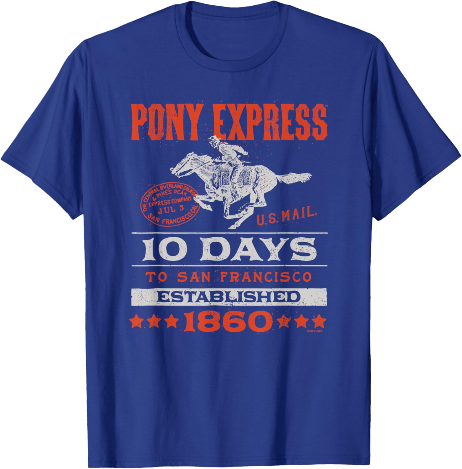 USPS - USPS 10 Days T-Shirt - T-Shirt | Royal