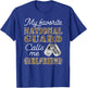 My Favorite National Guard Calls Me Girlfriend Proud Army T-Shirt - T-Shirt | Royal