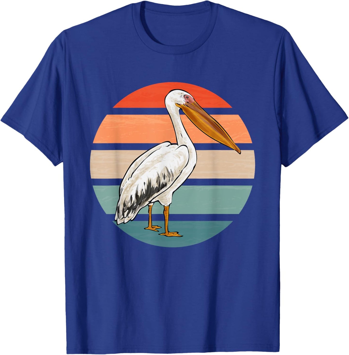 Pelican Bird Retro Vintage Pelican T-Shirt - T-Shirt | Royal
