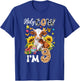 Holy Cow I'm 9 Years Old Farm Cow Sunflowers 9Th Birthday T-Shirt - T-Shirt | Royal