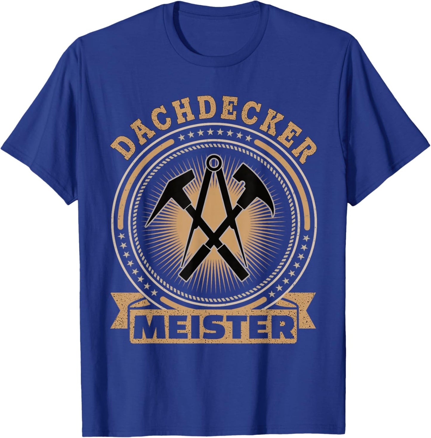 Dachdecker Meister Retro Dachdecker T-Shirt - T-Shirt | Royal