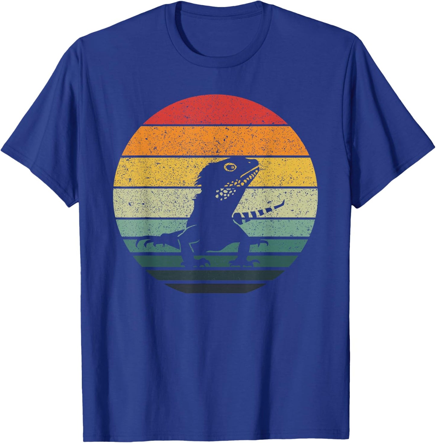 Lizard 60s 70s Art Vintage Lizard Retro Design T-Shirt - T-Shirt | Royal
