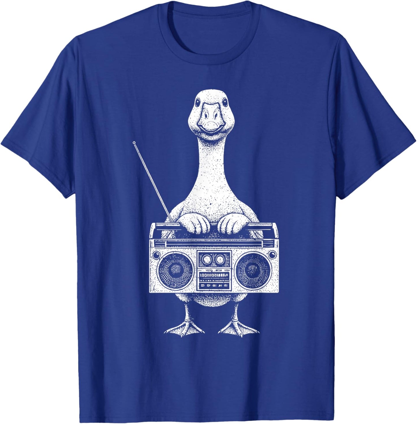 Goose Boombox Goose Box Radio CD Player Cassette Audio T-Shirt - T-Shirt | Royal
