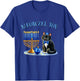 Funny Happy Hanukkah Hanukkat Meowzel Tov Jewish Cat Menorah T-Shirt - T-Shirt | Royal