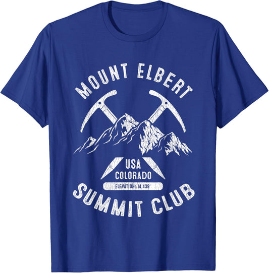 Mount Elbert Summit Club I Climbed Mount Elbert Colorado T-Shirt - T-Shirt | Royal