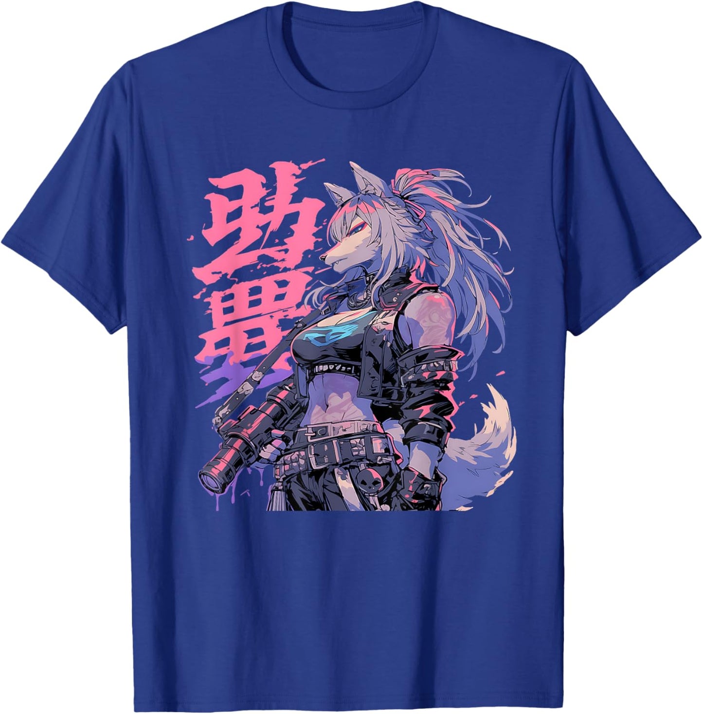 Goth Grunge Demon Anime Furry Wolf Horror Alt Aesthetic , Small, Black T-Shirt - T-Shirt | Royal