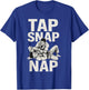 Tap Snap Nap T-Shirt - T-Shirt | Royal