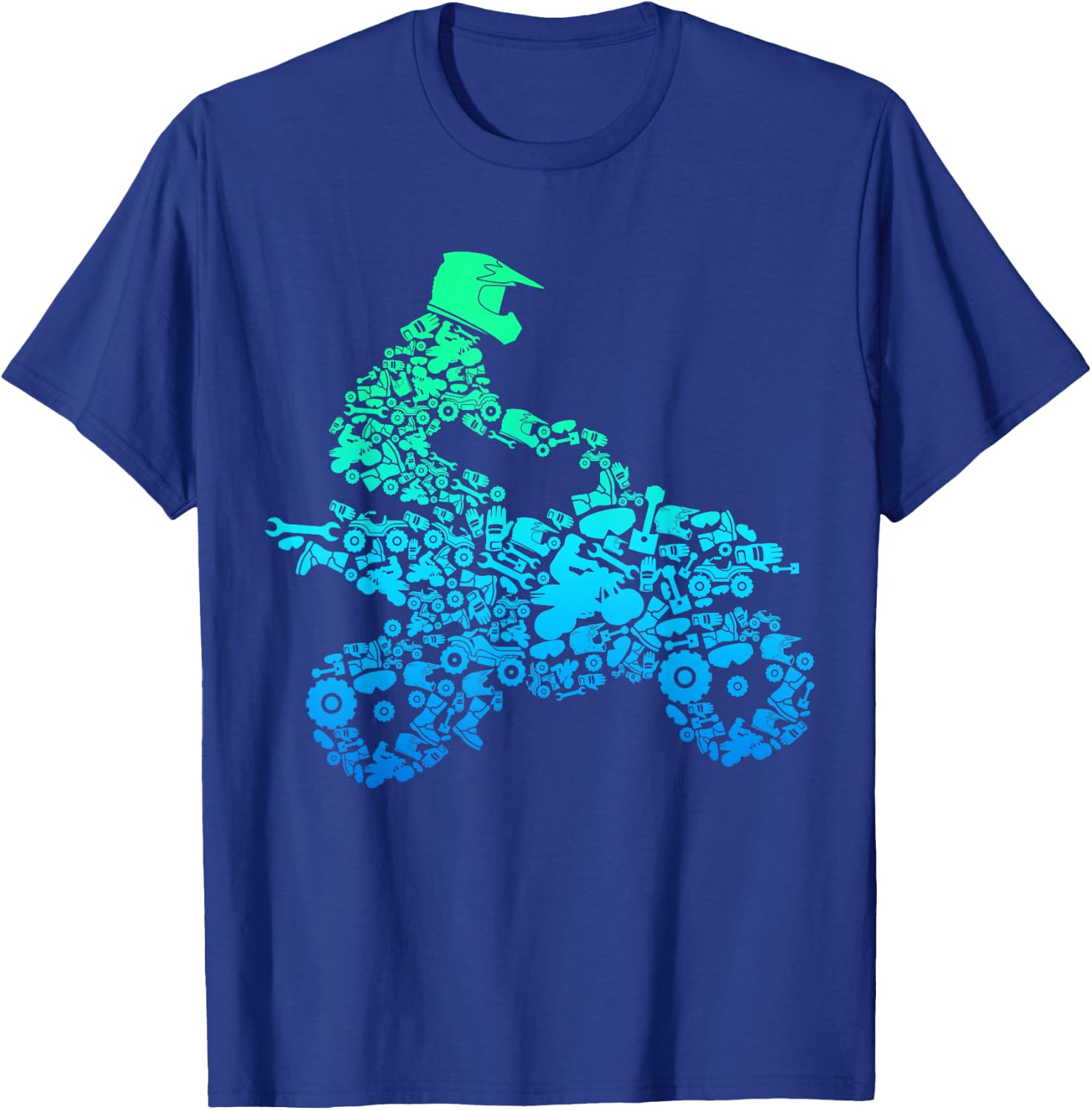 Quad Biker ATV 4 Wheeler Funny Quad Gift and Boys T-Shirt - T-Shirt | Royal