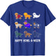 Funny Golden Retriever Dog Halloween Happy Howl-o-ween Men Women Kids T-Shirt - T-Shirt | Royal