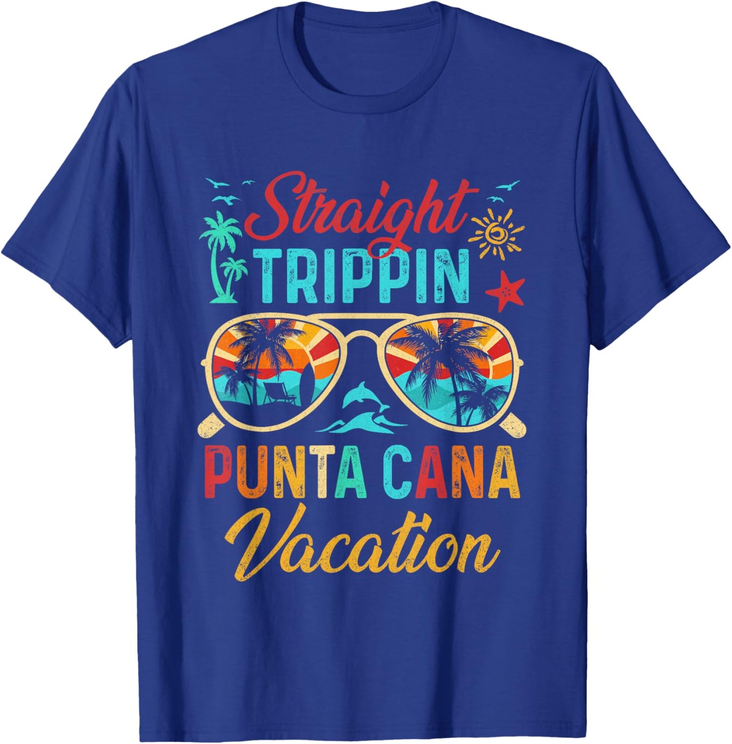 Straight Trippin Punta Cana Vacation Matching Family Group T-Shirt - T-Shirt | Royal