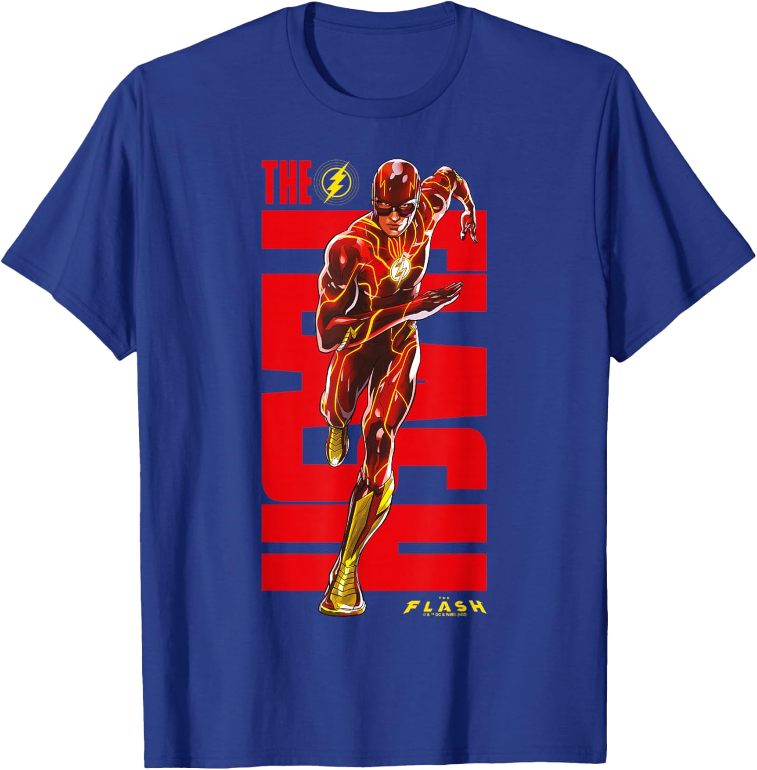 The Flash Running Full Body Portrait T-Shirt - T-Shirt | Royal