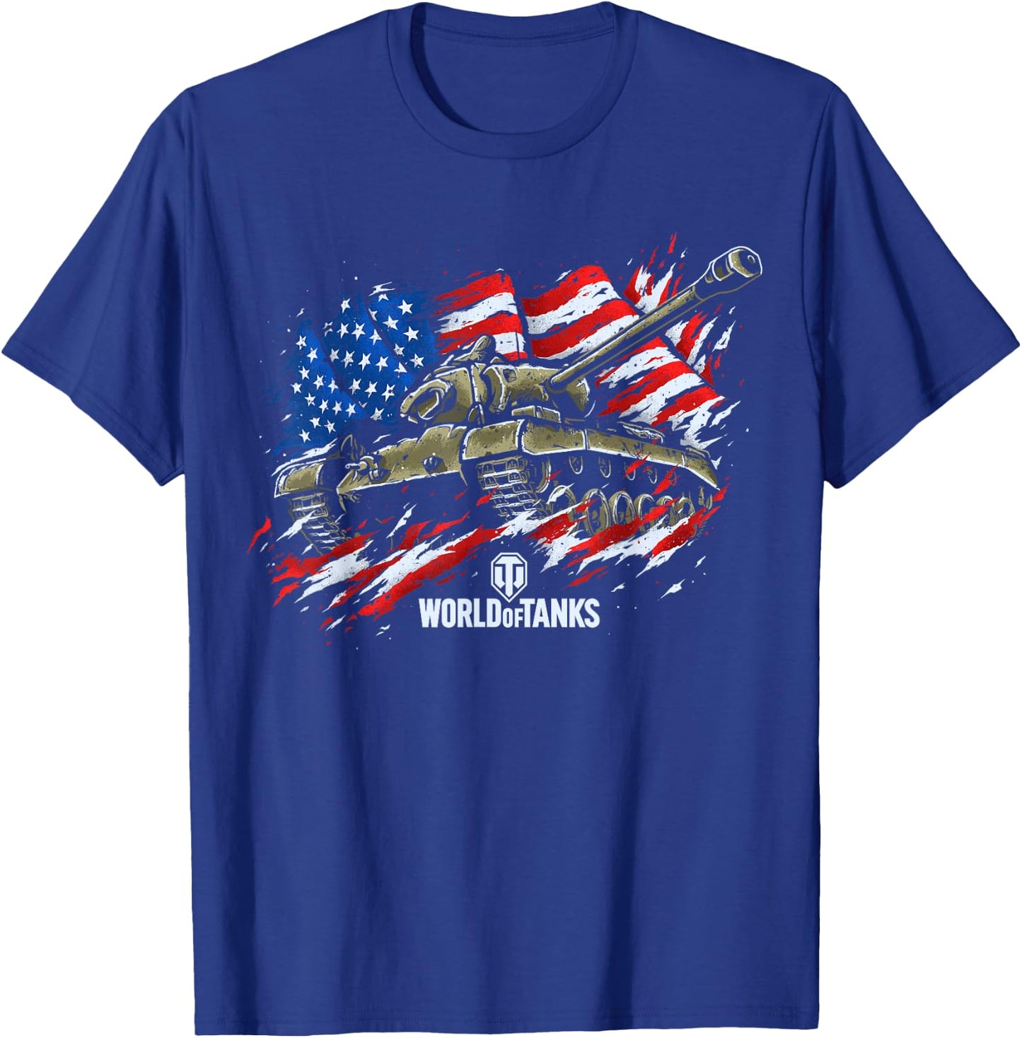 World of Tanks Veterans Day Collection (T26E3 Eagle 7) T-Shirt - T-Shirt | Royal