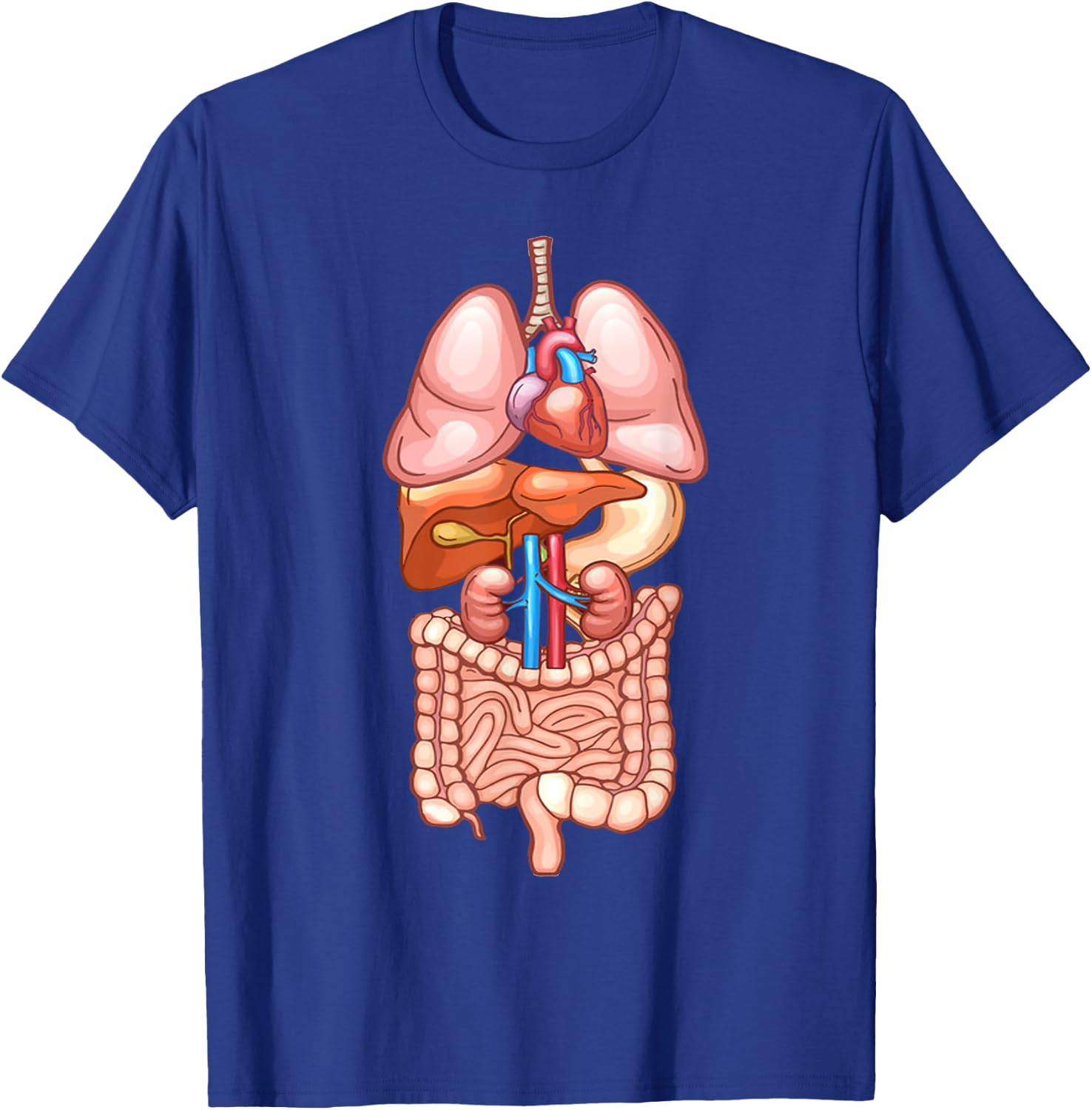 Halloween T Shirt Internal Organ Diagram Anatomy T-Shirt - T-Shirt | Royal