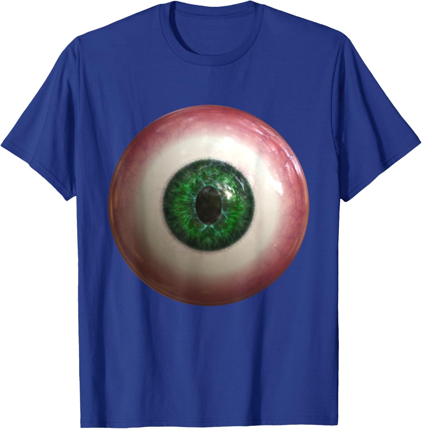 Big Green Eyeball Creepy Funny Lazy Easy Halloween Costume T-Shirt - T-Shirt | Royal