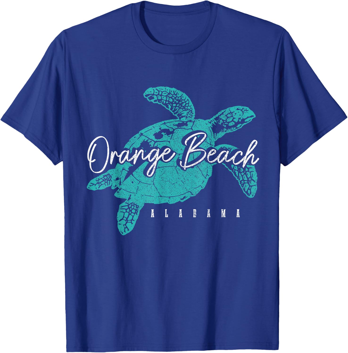 Orange Beach Alabama AL Sea Turtle Holiday Souvenir T-Shirt - T-Shirt | Royal
