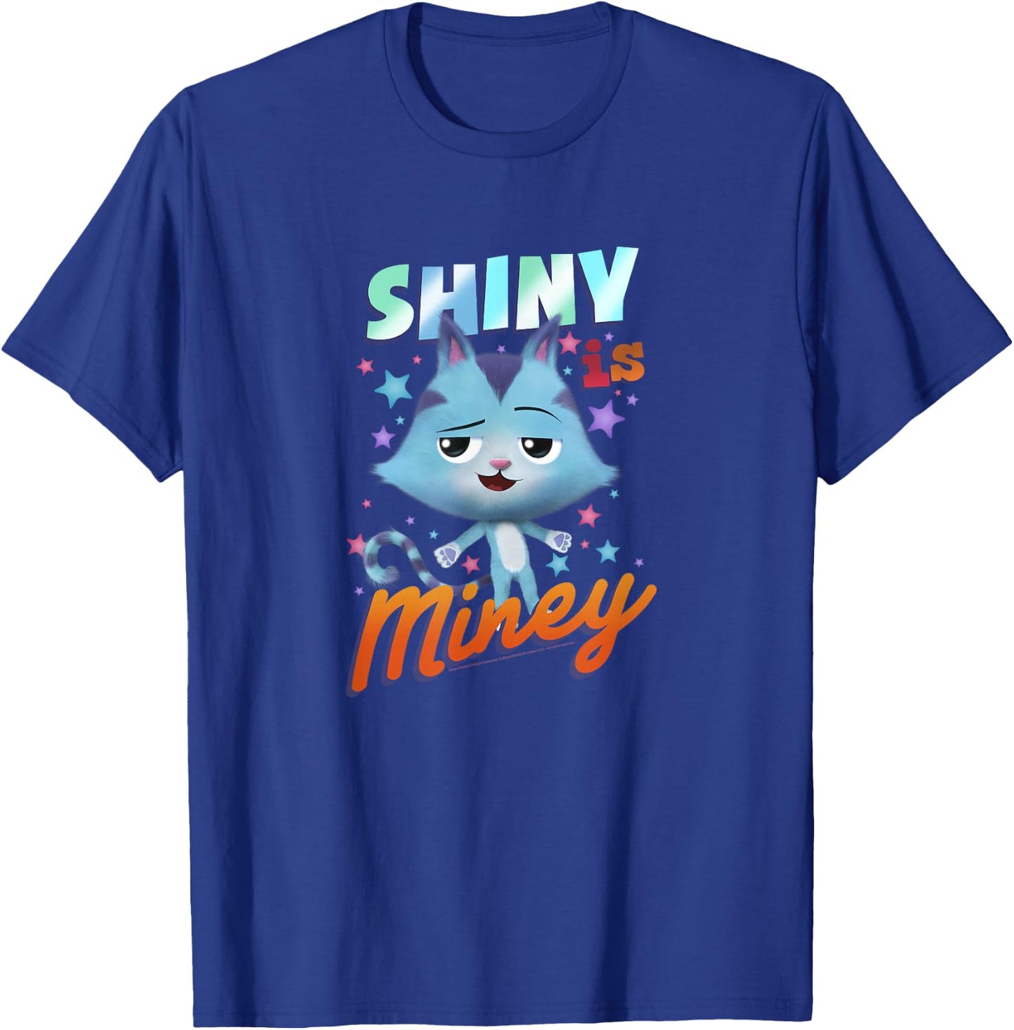 Gabby's Dollhouse Catrat Shiny is Miney Portrait T-Shirt - T-Shirt | Royal