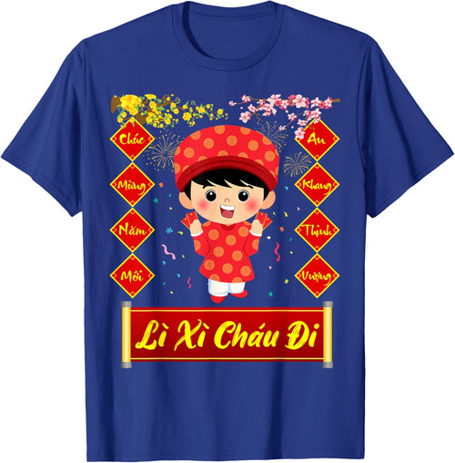 Li Xi Chau Di Happy Lunar New Year 2025 Vietnamese Boy