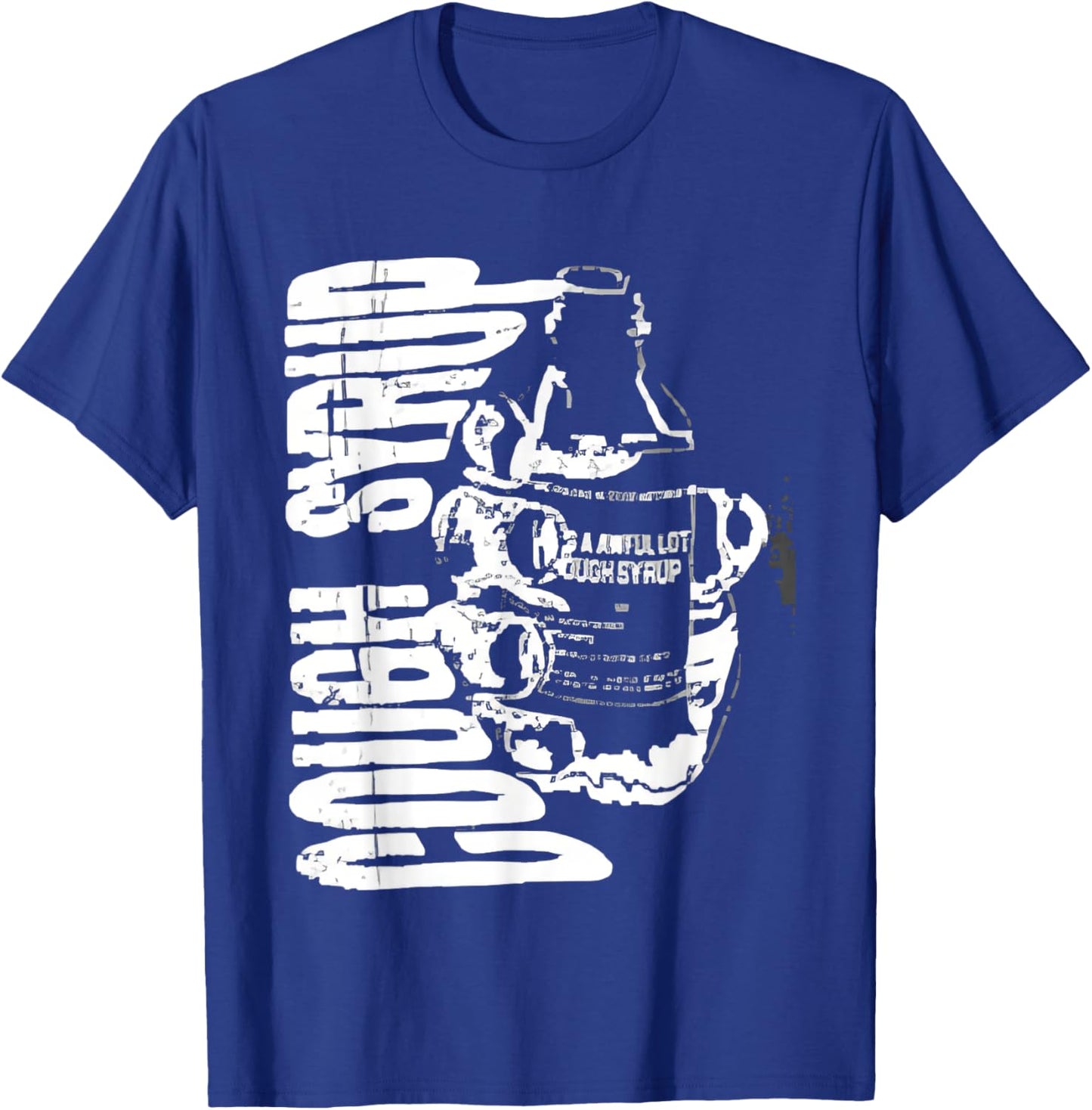 Funny Doknowsworld Wearing Awful Lot Of Cough Syrup T-Shirt - T-Shirt | Royal