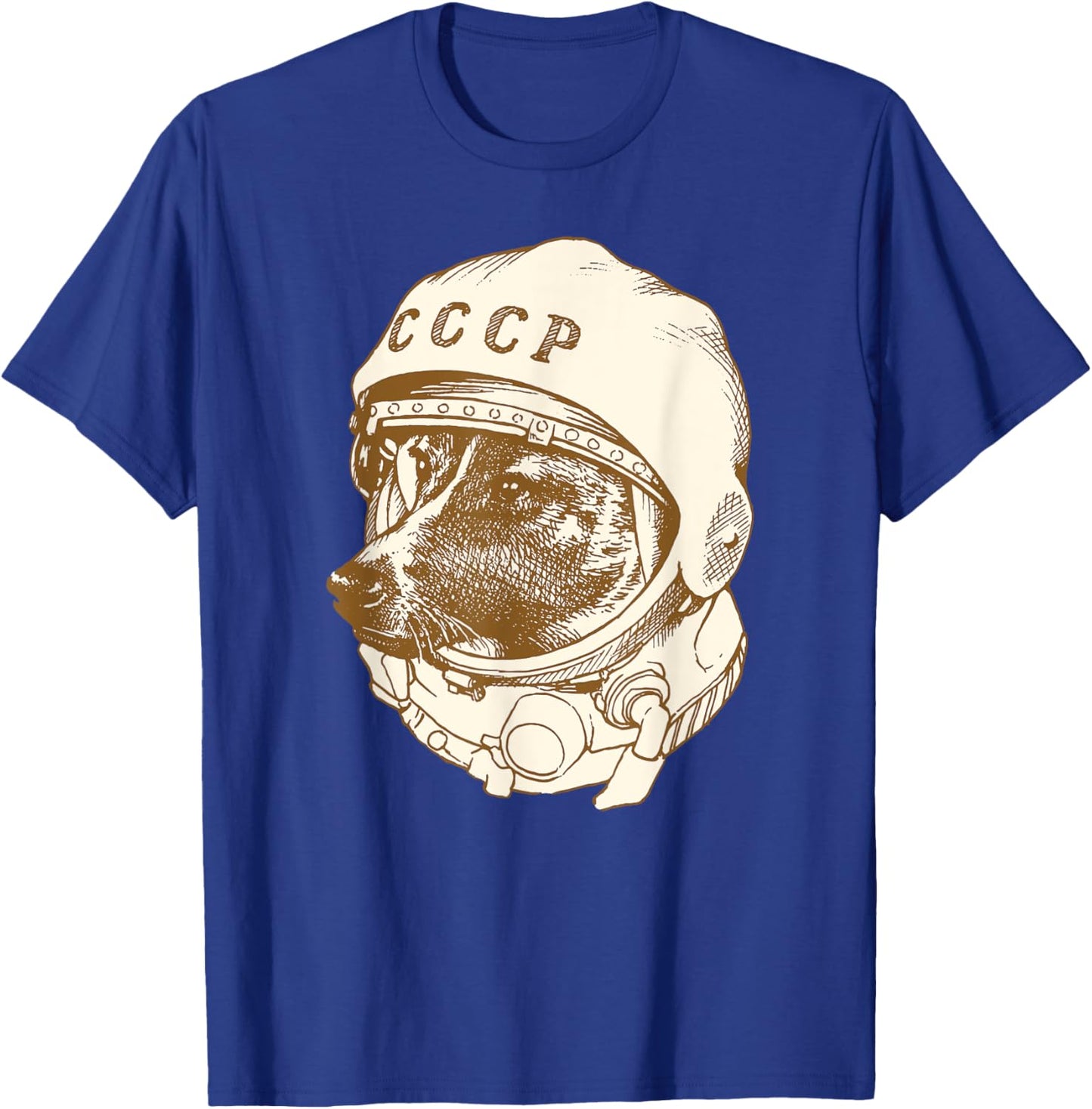 Laika Dog Sputnik Space Space Travel USSR T-Shirt - T-Shirt | Royal