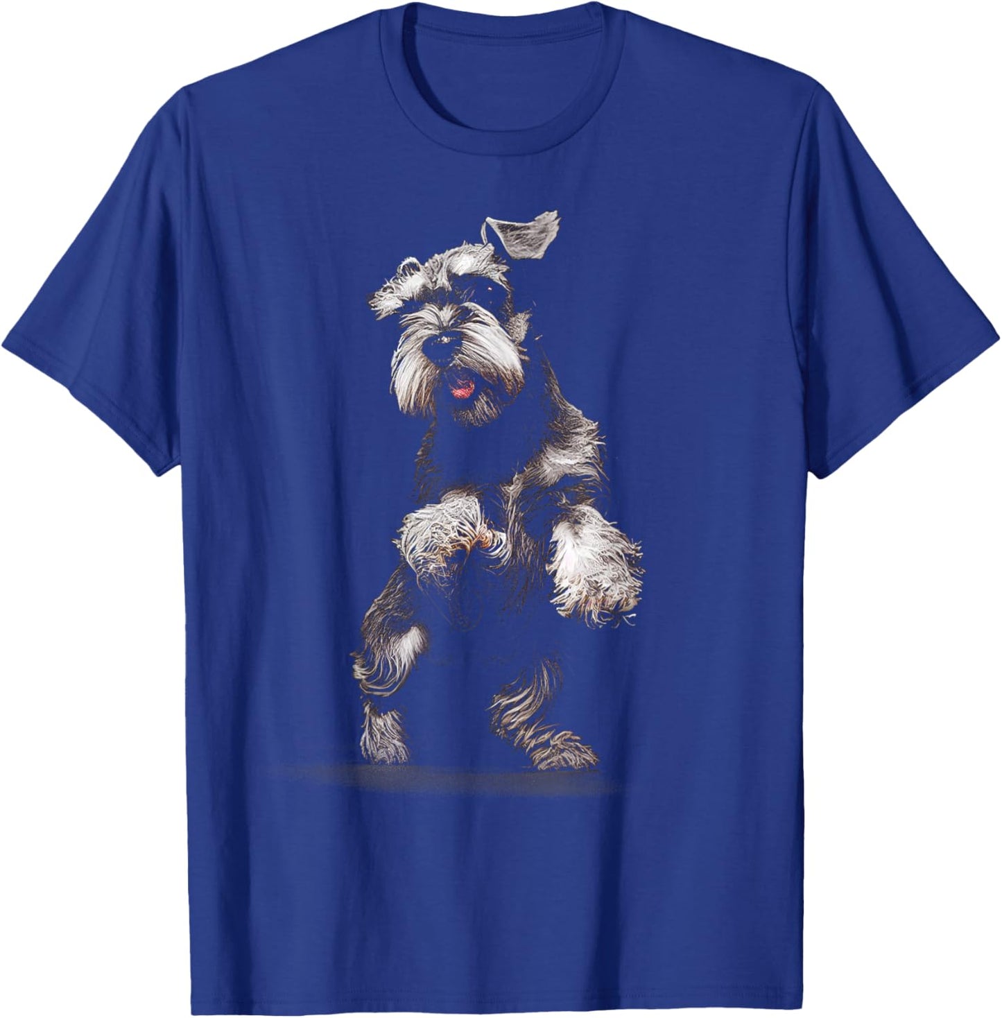 Miniature Schnauzer Dog Art Miniature Schnauzer T-Shirt - T-Shirt | Royal