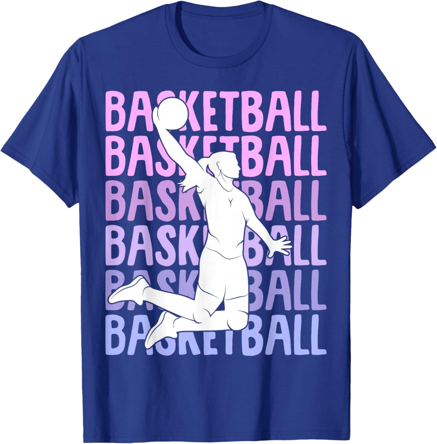 Basketball Girl Women Kids T-Shirt - T-Shirt | Royal